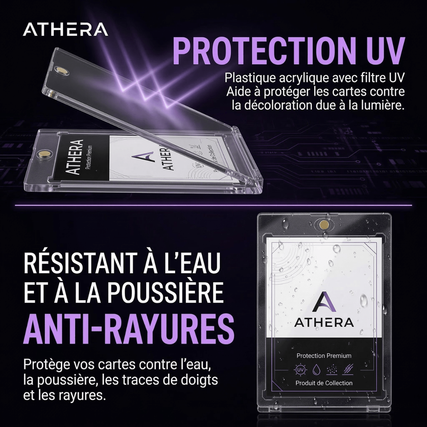 3 Protections Magnétiques One Touch 360PT — Porte - Carte Ultra Thick & Logoman | ATHERA360 - ATHERA360