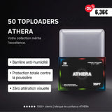 Pack 50 : Toploaders ATHERA (x50) - Pack Économique Protection Cartes Standard - 35PT - ATHERA360