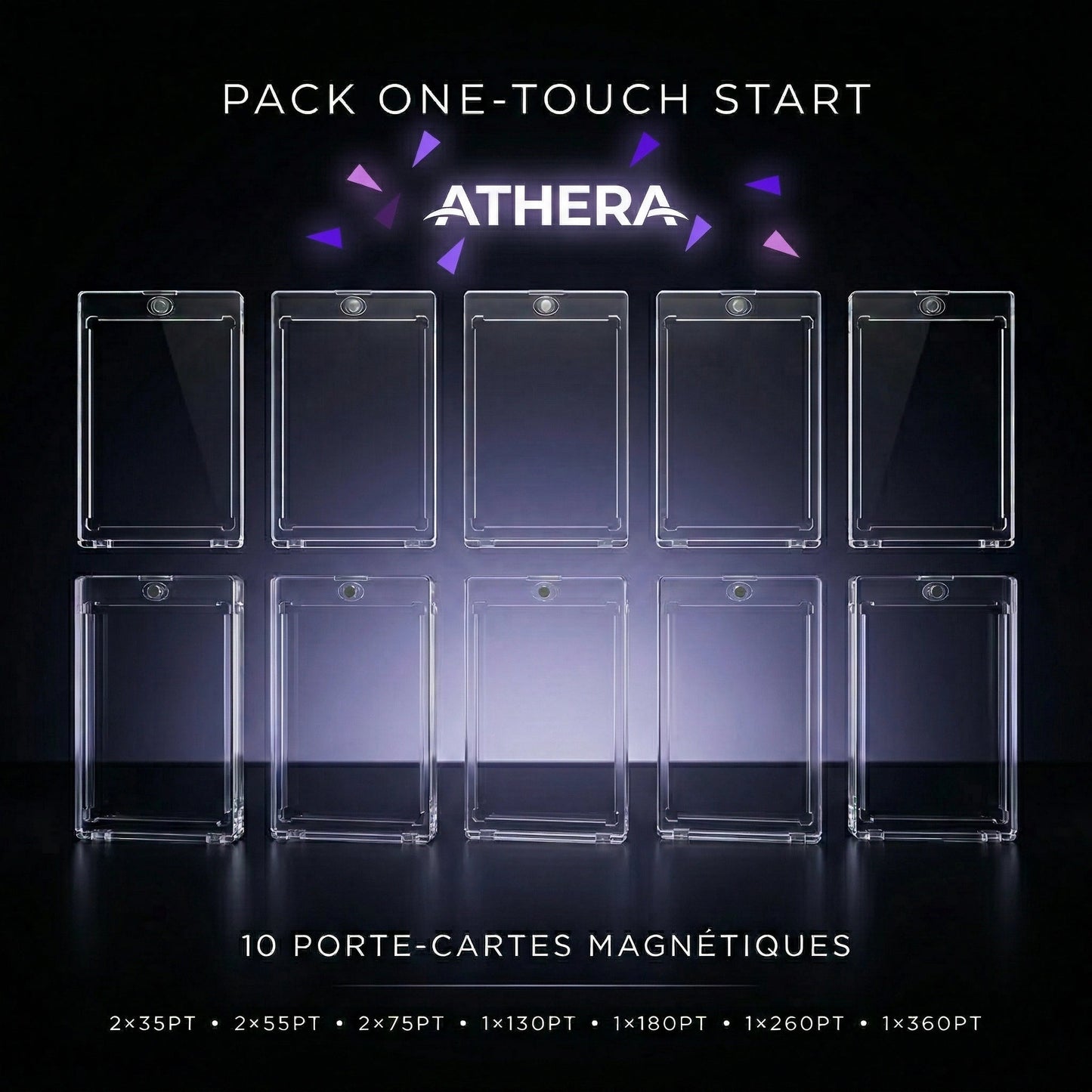 Pack One - Touch Athera Start – Assortiment 35PT à 360PT | Porte - Cartes Magnétique - ATHERA360