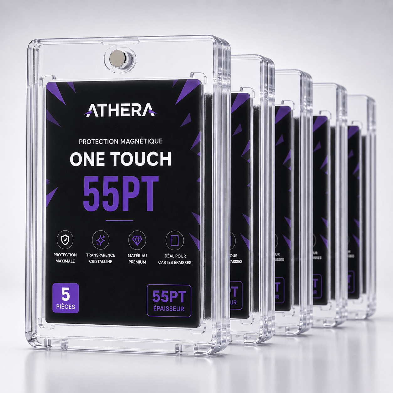 Protection Magnétique One - Touch ATHERA 55PT Lot de 5 | Protection One - Touch magnétique 55PT - ATHERA360