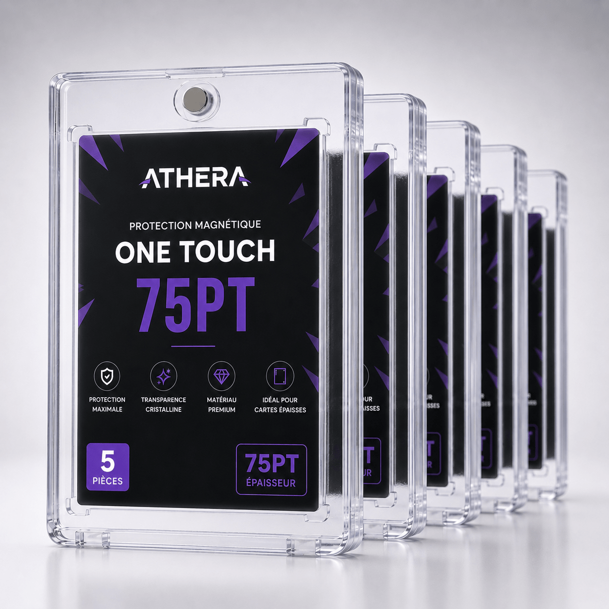 Protection Magnétique One - Touch ATHERA 75PT Lot de 5 | Protection One - Touch magnétique 75PT - ATHERA360